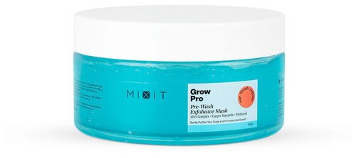 MIXIT Эксфолиирующая маска для кожи головы с AHA-кислотами, пептидами и пантенолом, GROW PRO Pre-Wash Exfoliator Mask, 200 мл
