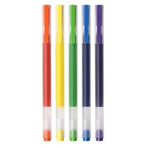 фото Набор гелевых ручек xiaomi mi jumbo colourful pen (5 шт) касо