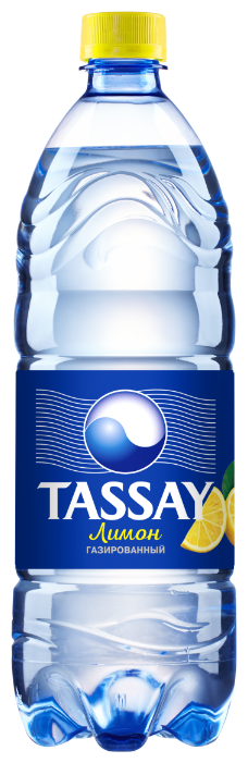 Вода природная газированная Tassay со вкусом лимона 1,0л