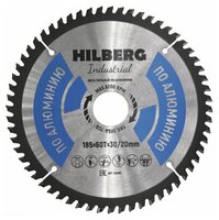 Диск Trio Diamond Hilberg Industrial HA185 пильный по алюминию 185x30/20mm 60 зуба