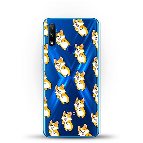 фото Силиконовый чехол узор из корги на honor 9x andy & paul