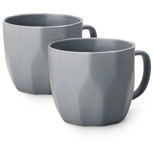 Набор кружек фарфоровых Atmosphere, 360 мл, 2 шт, серые