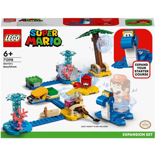 Конструктор LEGO Super Mario 71398 Дополнительный набор Берег Дорри, 229 дет. конструктор lego super mario 71401 дополнительный набор luigi’s mansion призрачные прятки 877 дет