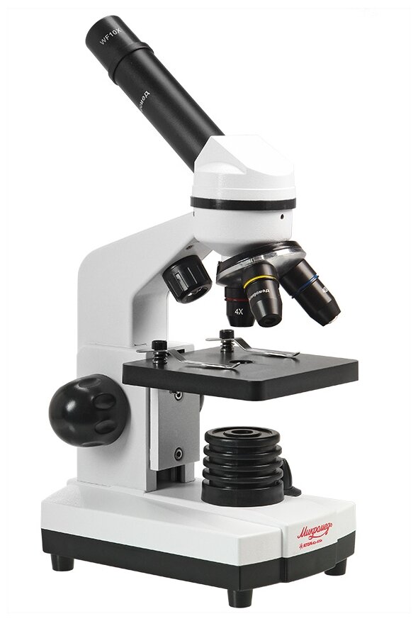 Микроскоп Микромед Атом 40x-800x, в кейсе белый
