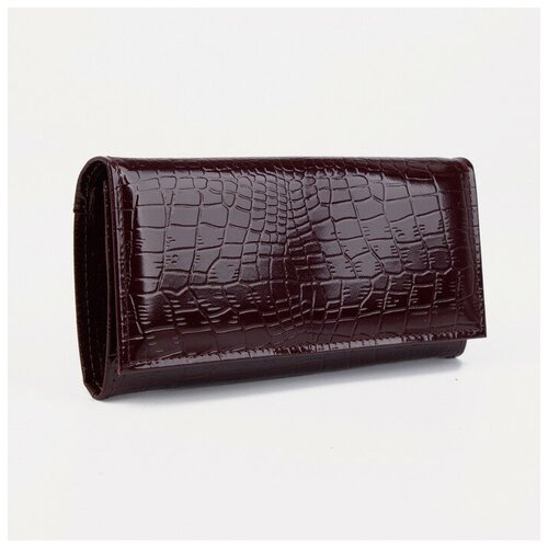 фото Кошелёк на кнопке, цвет бордовый noname