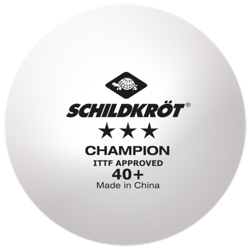 Мяч для настольного тенниса 3 Champion ITTF, белый, 3 шт.