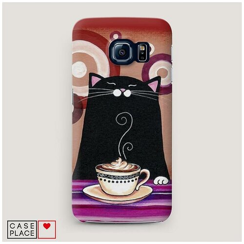 фото Чехол пластиковый samsung galaxy s7 edge ароматный кофе case place