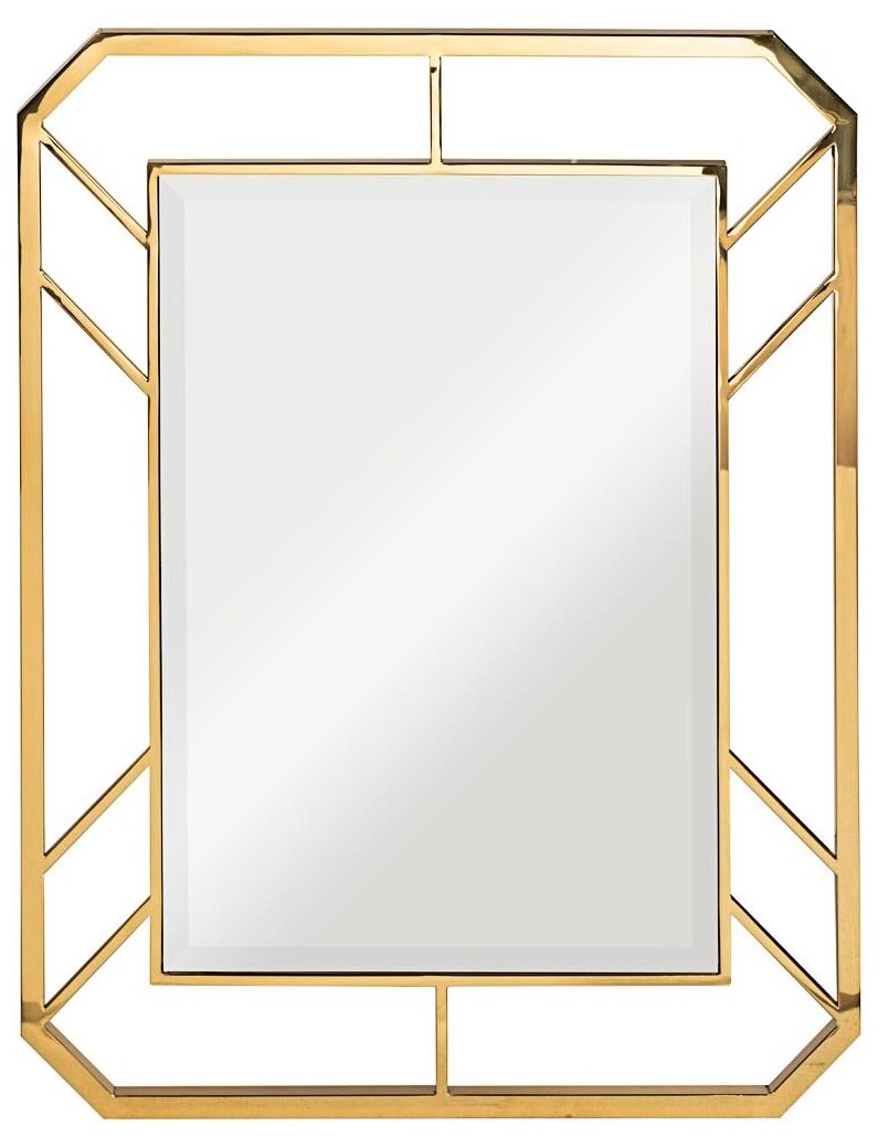 Зеркало Garda Decor в металлической раме (золото) KFG081