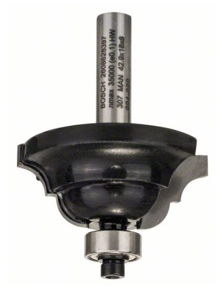 Фреза Bosch D Std S8/R6,3/B15/L18