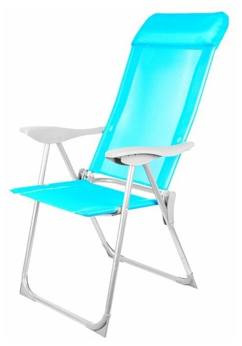 Кресло-шезлонг складное 'Твой Пикник' 38х58х110 см синий GB-009