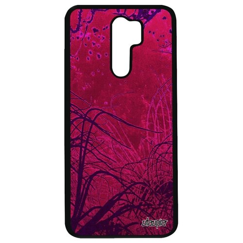 фото Противоударный чехол для мобильного // xiaomi redmi 9 // "травы" океан пляж, utaupia, фуксия