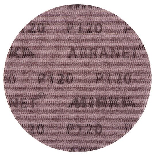 Диск шлифовальный Mirka Abranet d125 мм P120 на липучку сетчатая основа (5 шт.)