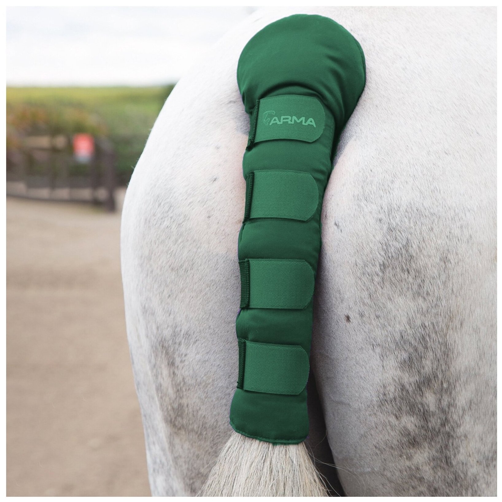 Нахвостник транспортировочный для лошади SHIRES ARMA "Comfort", зелёный (Великобритания) - фотография № 1