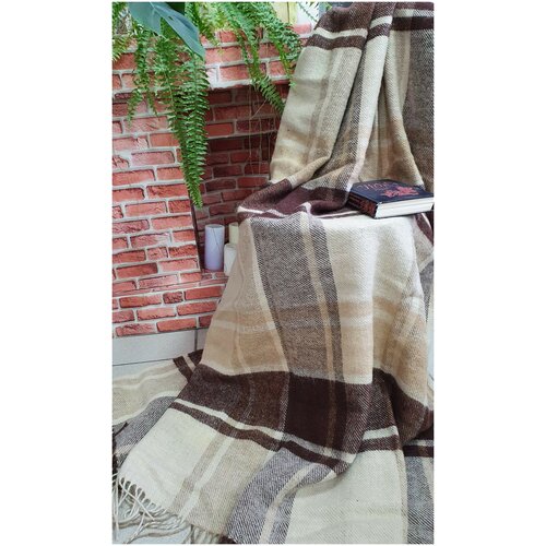 Плед 100% шерсть 170х200 30_6