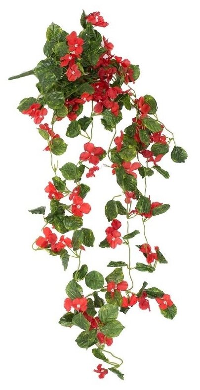 Искусственные цветы Фиалки свисающие / Искусственные растения для декора / декор для дома