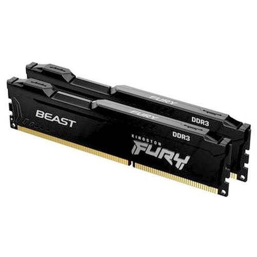 Оперативная память Kingston FURY Beast 16 ГБ DIMM CL10 KF318C10BBK2/16 оперативная память kingston fury beast 16 гб 8 гб x 2 шт ddr3 1600 мгц dimm cl10 kf316c10bbk2 16