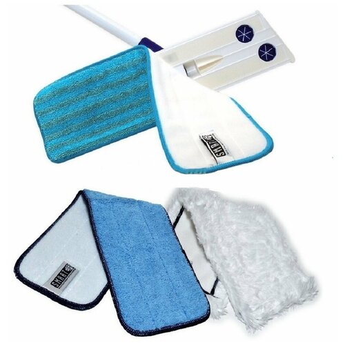 Швабра бытовая с 3-мя насадками, Белый кот Смарт