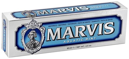 Зубная паста Marvis Aquatic Mint, 85 мл, белый/голубой