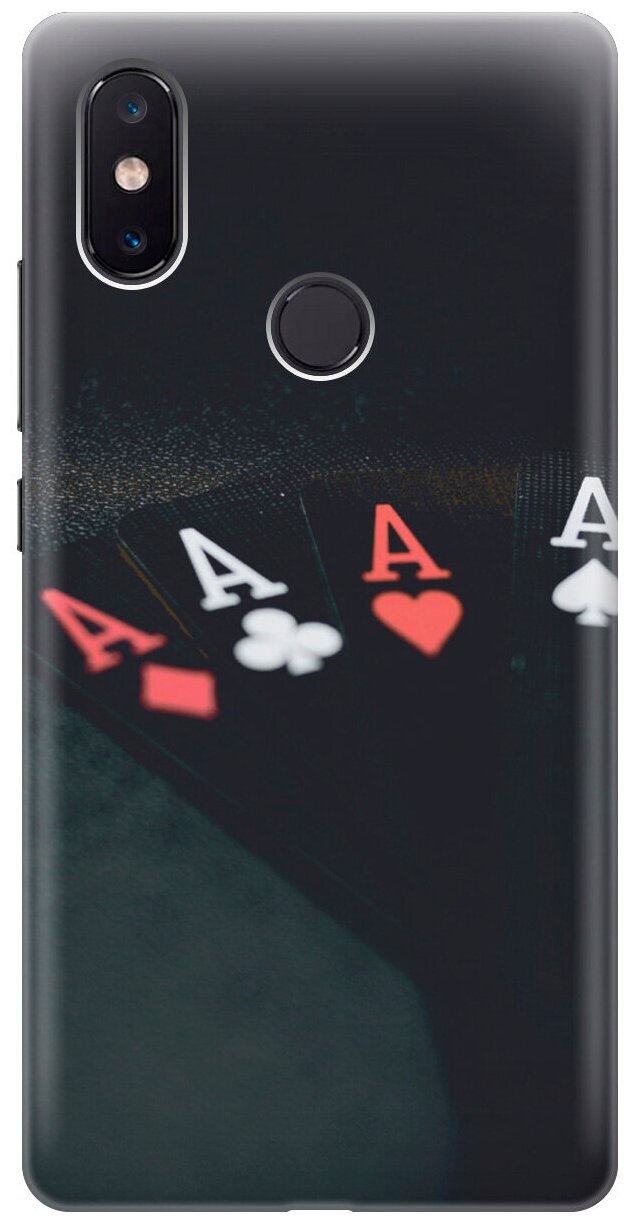 Силиконовый чехол на Xiaomi Mi 8 SE, Сяоми Ми 8 СЕ с эффектом блеска "Флеш-рояль"