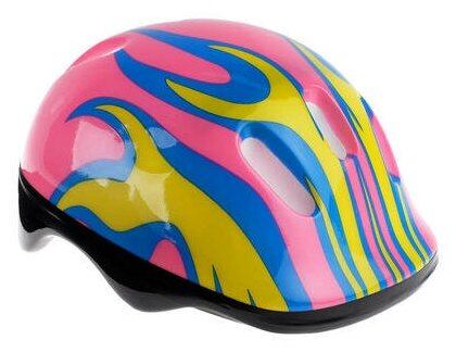 ONLYTOP Шлем защитный детский OT-H6, размер M (55-58 см), цвет розовый