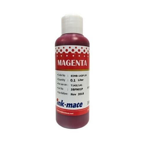 Чернила для EPSON (S22/T50/L800) (100мл, magenta, Pigment) EIMB-143PM Ink-Mate