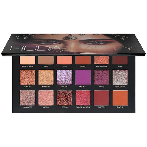 huda beauty палетка теней naughty nude 16 1 г Huda Beauty Палетка теней Desert Dusk, 25.2 г