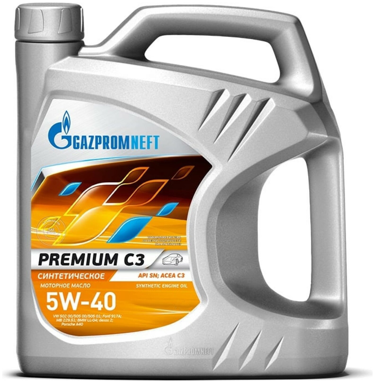 Gazpromneft Масло Моторное 5W40 Gazpromneft 4Л Синтетика Premium С3 Sn/С3