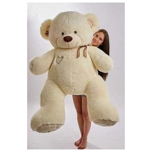 Огромный плюшевый медведь 200 см белый, феерическая мягкая игрушка, большой подарок для любимой, ребенка 2 метра