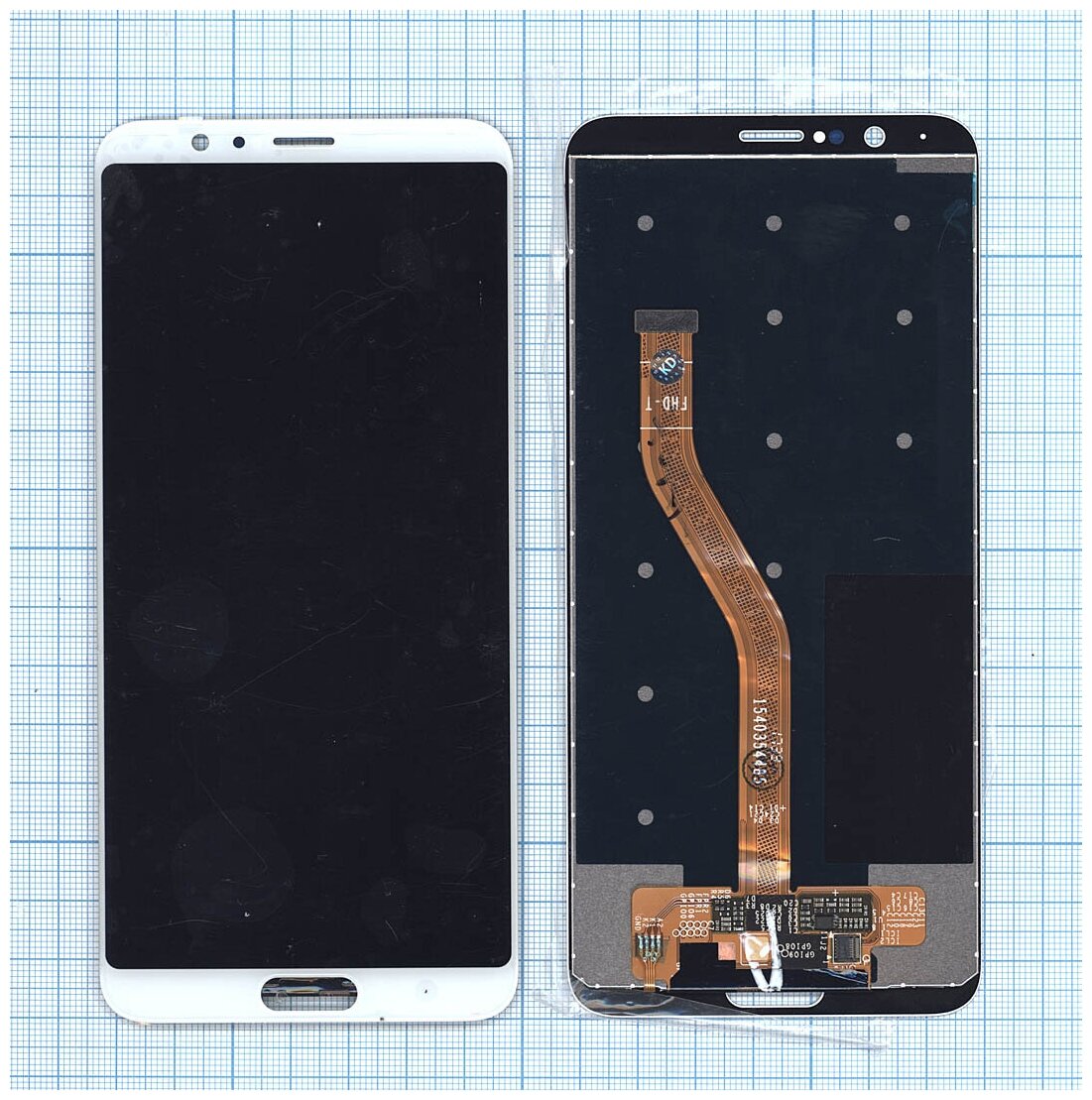 Дисплей (экран) в сборе с тачскрином для Huawei Honor V10 (View 10) белый