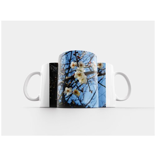 фото Кружка "слива, синее небо, цветы" 320 мл lotsprints