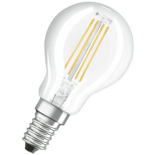 Светодиодная филаментная лампа Osram FIL PCL P60DIM 5W/840 220-240V CL E14 520lm 15000h 4058075230446