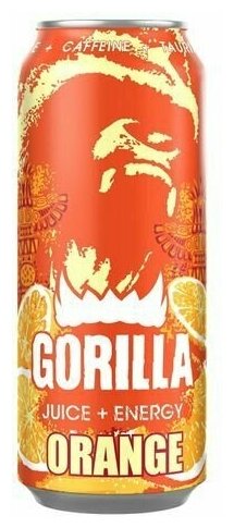 Энергетический напиток Gorilla Orange (апельсин) ЖБ 0,45л х24шт - фотография № 8