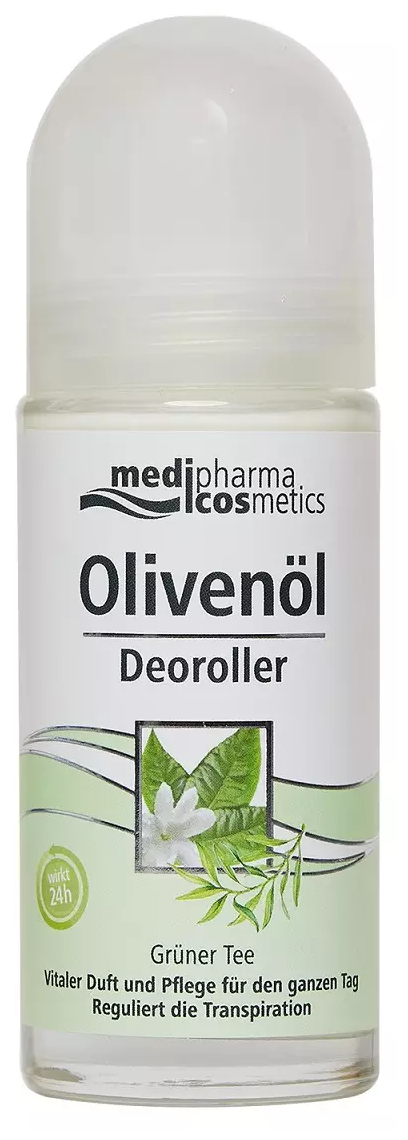 Medipharma cosmetics Дезодорант Olivenol Зеленый чай, ролик, 50 мл, 1 шт.