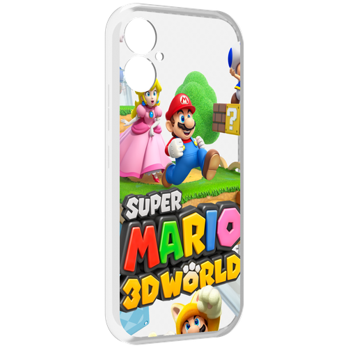 Чехол MyPads Super Mario 3D World для Tecno Spark 9 Pro \ Spark 9T задняя-панель-накладка-бампер