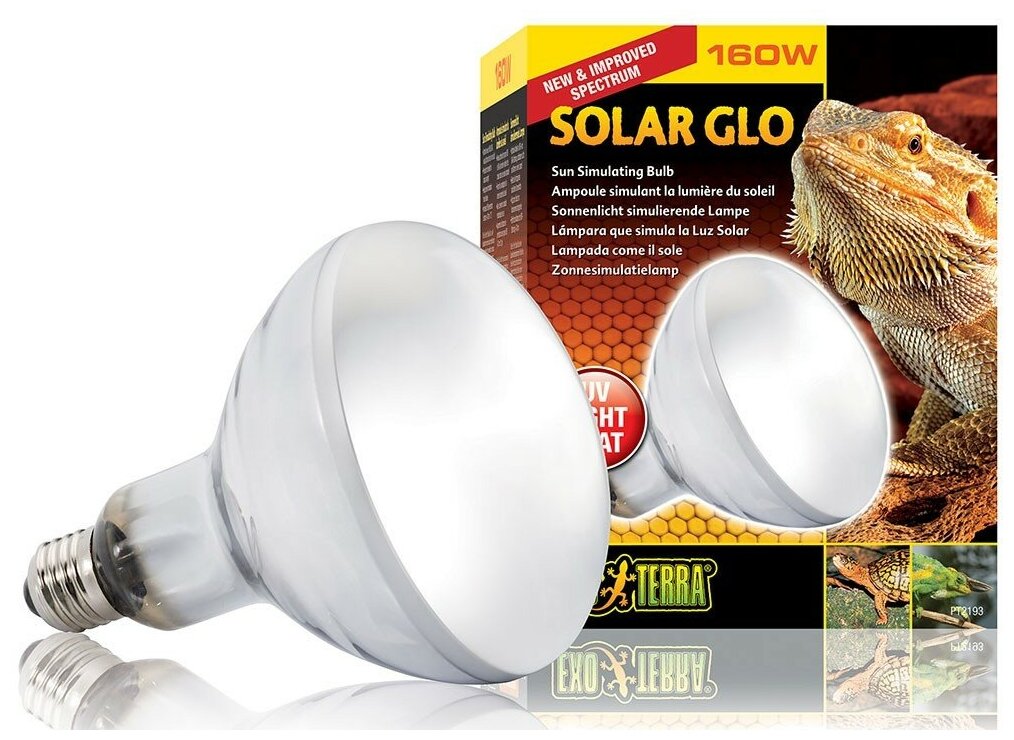 Лампа с УФ имитирующая солнце - Exo-Terra Solar Glo - 160 Вт