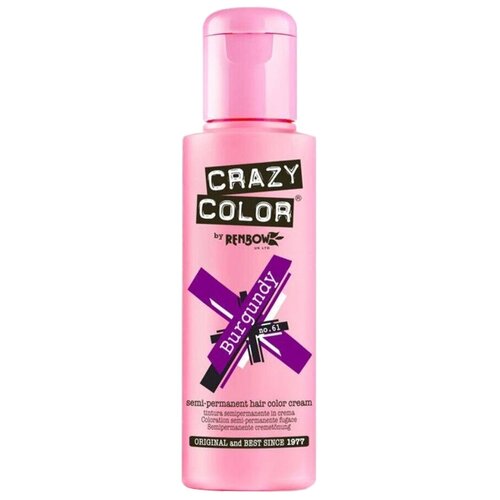 Crazy Color Краситель прямого действия Semi-Permanent Hair Color Cream, 61 burgundy, 100 мл