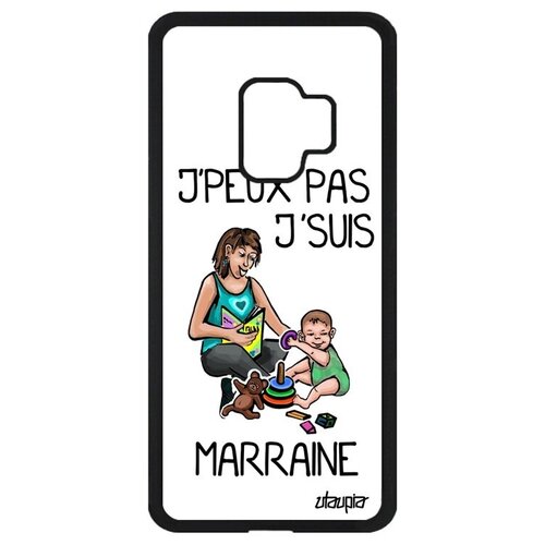 фото Противоударный чехол на смартфон // samsung galaxy s9 // "не могу - стала крестной!" пародия принт, utaupia, белый