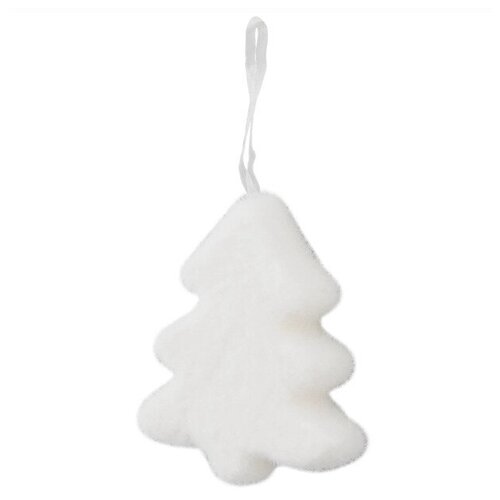 фото Набор ёлочных украшений ёлочки 9 см цвет белый, 3 шт. отсутвует