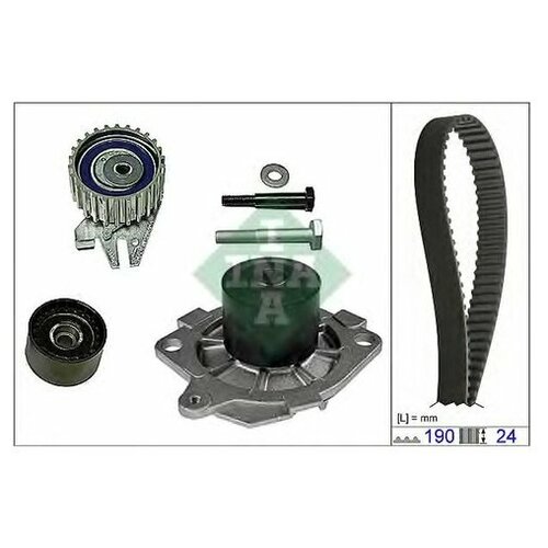 фото Комплект (ремень + ролик + водяной насос) ina 530 0622 30