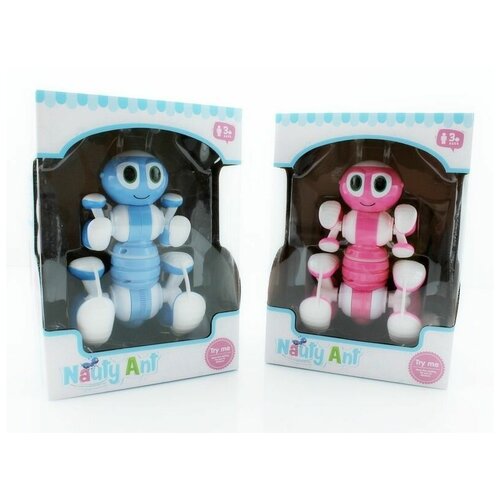 Р/У робот-муравей трансформируемый, звук, свет, танцы (синий)