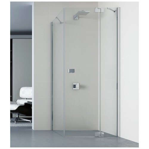 Ограждение душевое угловое с распашной дверью NEW TRENDY KAMEA L EXK-1131/EXK-1050 хро 1000x900x2000