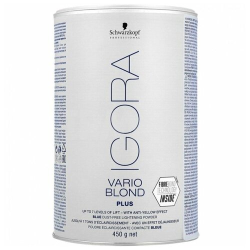 Порошок обесцвечивающий Schwarzkopf professional Igora Vario Blond Plus, 450 г schwarzkopf igora vario blond plus осветляющий порошок 450 гр