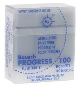 BK 51 артикуляционная бумага 300 листов синяя 100 мкм 2579₽