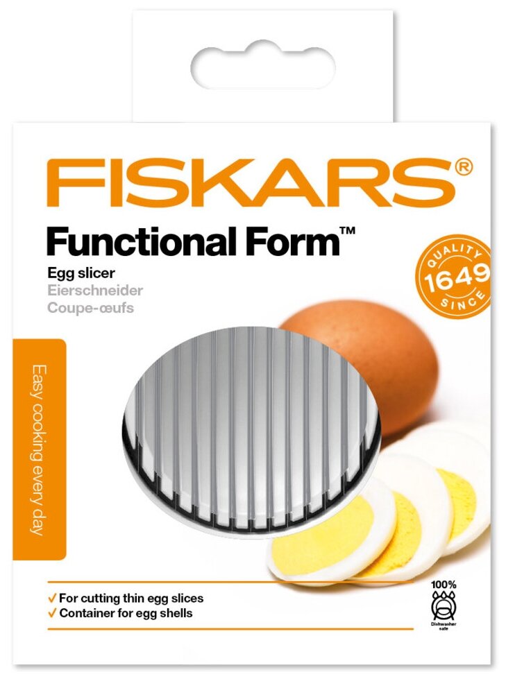 Яйцерезка Fiskars Functional Form белый - фото №3