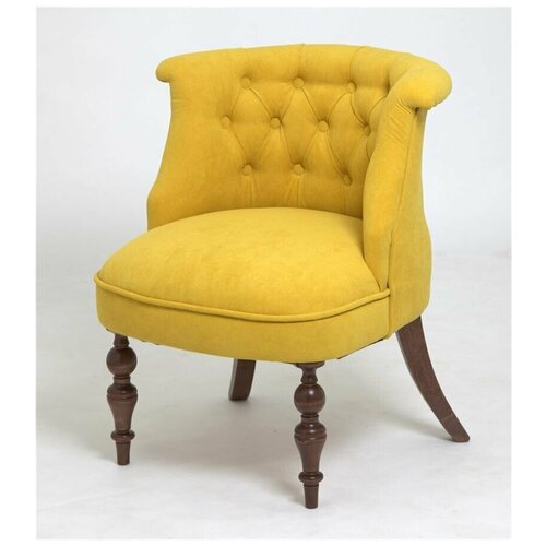 Кресло RB Бархат темный тон / G07- желтый