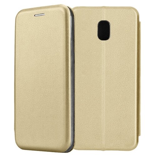 Чехол-книжка Fashion Case для Samsung Galaxy J3 (2017) J330 золотой clear case прозрачный tpu чехол 2мм для samsung j330 galaxy j3 2017