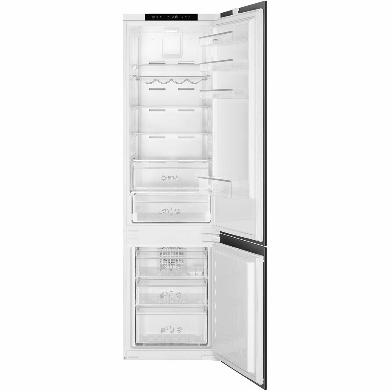 Встраиваемый комбинированный холодильник Smeg C8194TNE