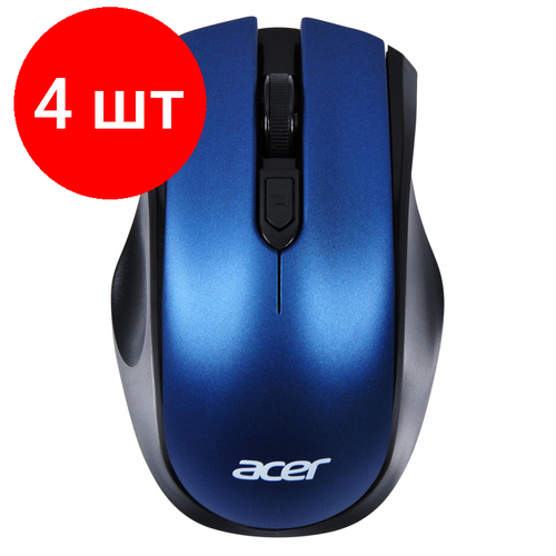 Комплект 4 штук Мышь компьютерная Acer OMR031 черно-синий 606800₽