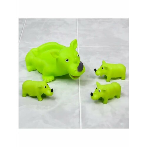Набор игрушек для игры в ванне Носорог игрушки 3 шт 405₽