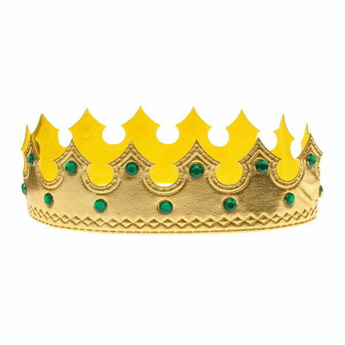 Карнавальная корона Принц, цвет золотой